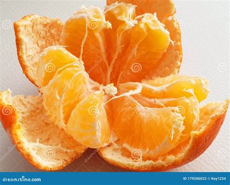 Peeled Tangerine Inside Peel Stock Photos Free And Royalty Free Stock