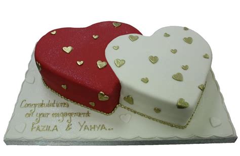 Special day and truly great tasting sweet and unique cakes. Two Hearts Anniversary / Engagement | Anniversary cake ...