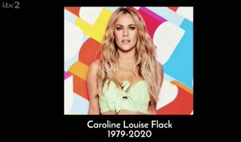 Flack, who died last week at the age of 40, stepped away from presenting duties on love island and aftersun before christmas after being charged with assault. Love Island 2020: Islanders told about Caroline Flack before finale | TV & Radio | Showbiz & TV ...