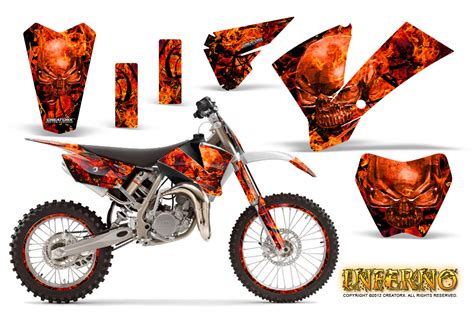 The most original ktm graphics kit from the web. KTM SX 85/105 2004-2005 Graphics Kit
