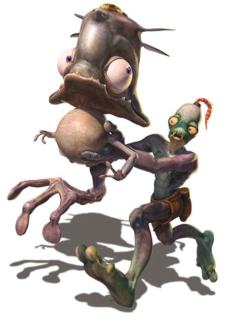 Munch And Abe Characters And Art Oddworld Munchs Oddysee Character