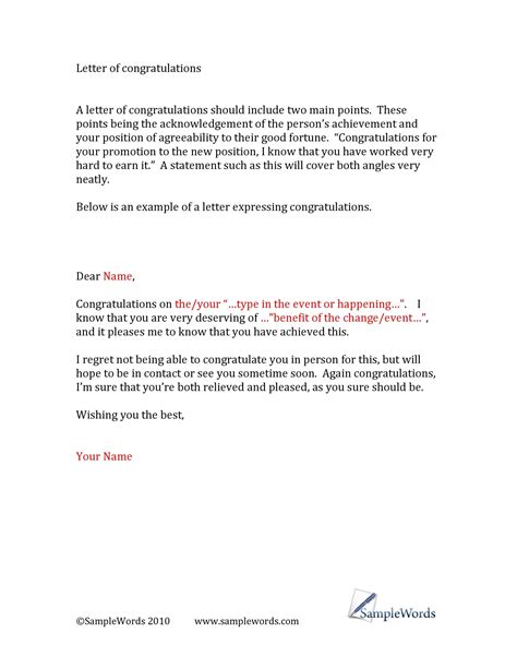 Congratulatory Letter For Achievement For Your Needs Letter Template Images