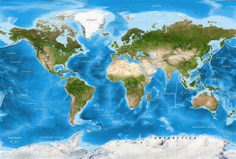 List Of High Resolution World Map With Borders References