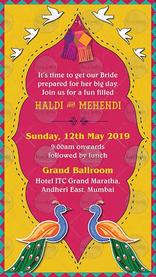 Unique Indian Wedding Pdf Invitation Happy Invites