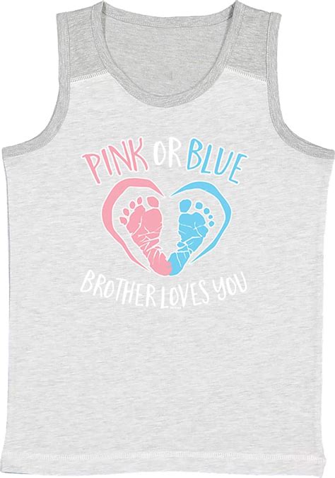 Pink Or Blue Brother Loves You Gender Reveal Youth