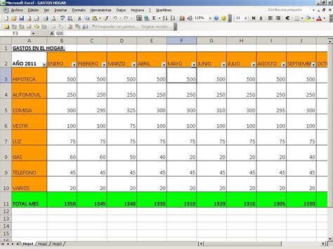 Ejercicios Básicos De Excel