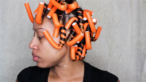 How To Flexi Rod Set Wet Natural Hair Youtube