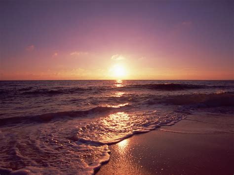 Природа пейзаж море вечер волны пляж песок горизонт закат фон