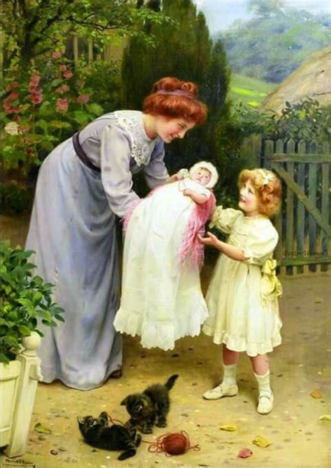 Mother N Children Victorian Paintings Art Classic Art