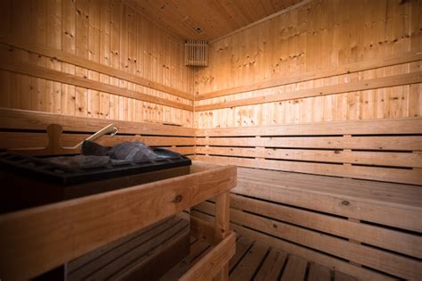 Premium Photo Wooden Sauna Interior Room Relax In A Hot Sauna
