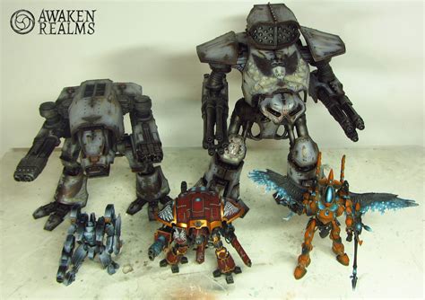 Reaver Titan Chaos Warhound Titan Xv104 Riptide Battlesuit Imperial