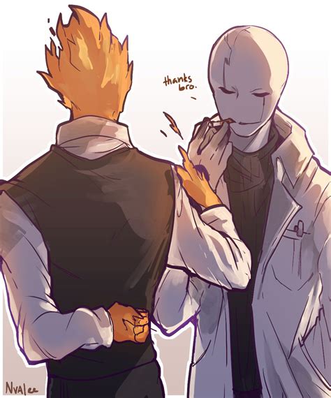 grillby and w d gaster artist nvaleeln valee undertale drawings undertale gaster undertale
