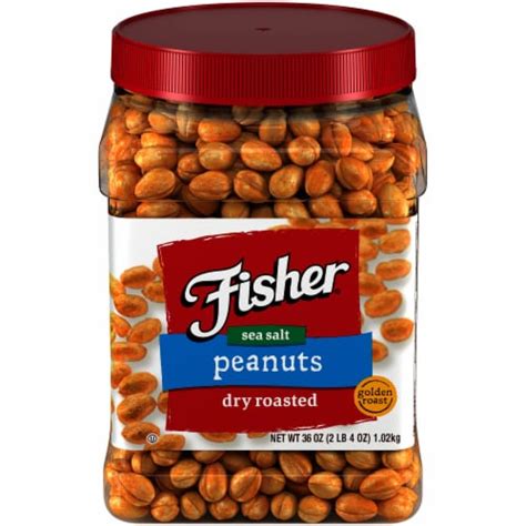 Fisher Dry Roasted Peanuts 36 Oz Foods Co