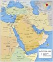Map of Countries in Western Asia and the Middle East - Nations Online ...