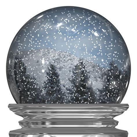 Winter Christmas Snow Globe A Photograph Inside A Drawing Make This