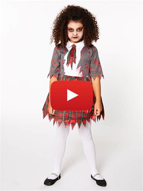 Zombie School Girl Child Costume Zombie School Girl Zombie School