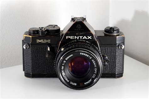 Black Pentax Mx With Winder