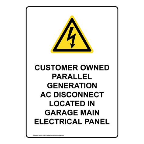 Portrait On And Off Switch Sign With Symbol Nhep 28601