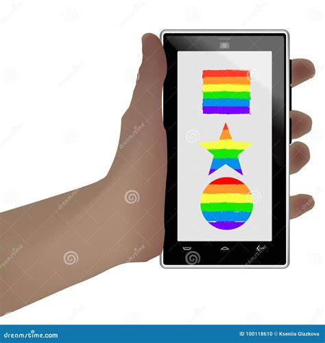 Sex Minority Concept Smart Phone Stock Illustration Illustration Of