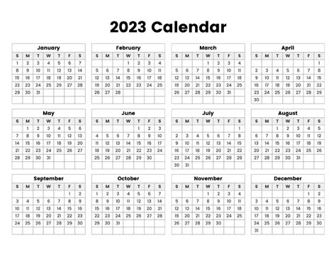 2023 Calendar Calendar Options