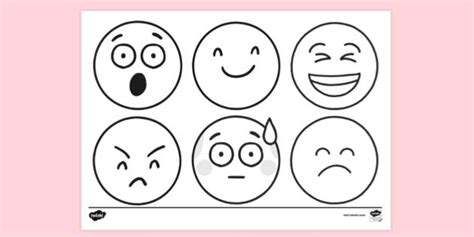 Free 😊 Feeling Colouring Page Printable Sheets Emotionsemoji