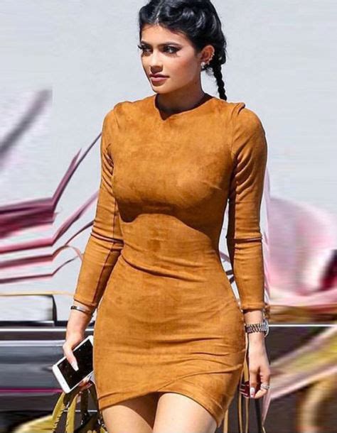 Dress Kylie Jenner Kardashians Camel Suede Party Party Dress Outfit Made Wheretoget