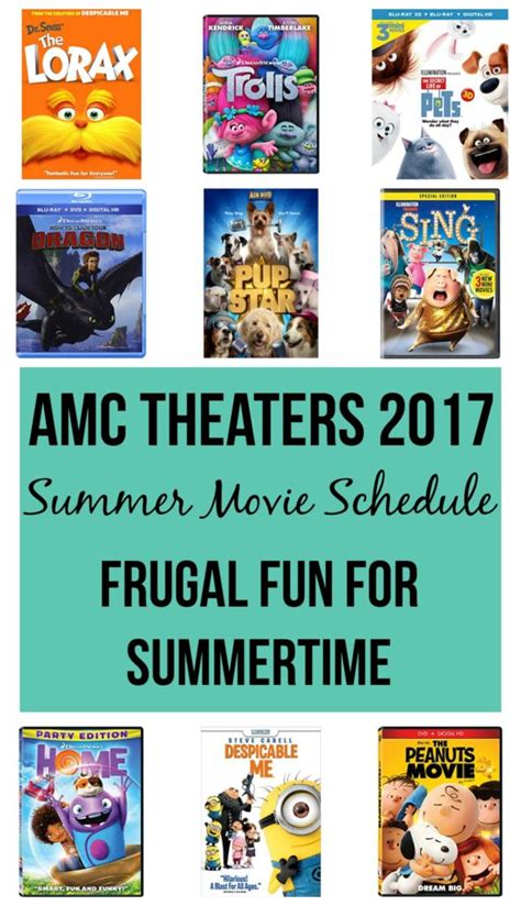 Find all the amc movie theater locations in the us. AMC Theaters 2017 Summer Movie Schedule - Frugal Finds ...