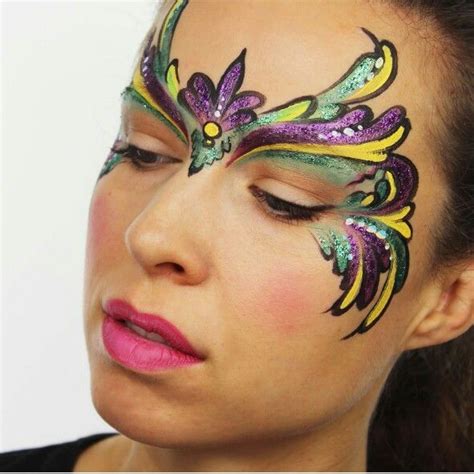 Mardi Gras Face Painting By Ashlea Henson Mardi Gras Makeup Mardi