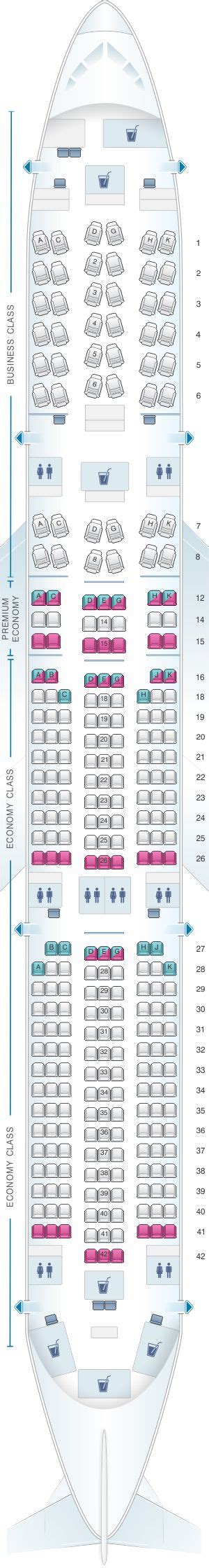 Lufthansa A350 Seat Map