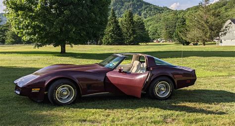 Fs For Sale 1980 Maroon T Top 350 4 Spd Corvette Wife Needs New Car