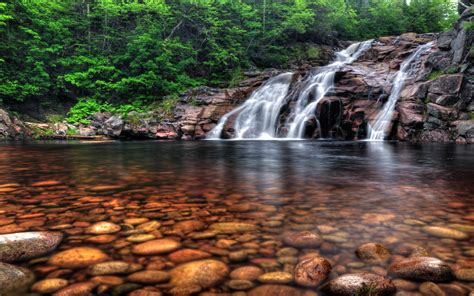 Mary Ann Falls In Cape Breton Highlands National Park In Western Canada