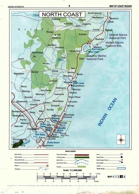 Diani Reef Beach Resort And Spa Coast Region Maps And