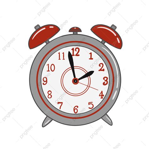 Original Hand Drawn Cartoon Alarm Clock Time Material Original Hand