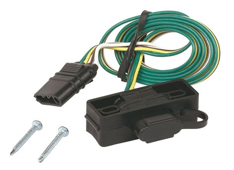 All trailers must be connected with trailer connector wiring in order to use their taillights and turn signals safely. Hopkins Towing Solution 4 Way Flat Mounting Bracket Trailer Wire Connector XJ | eBay
