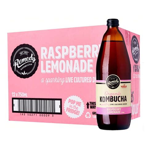 Remedy Organic Kombucha Raspberry Lemonade Ntuc Fairprice