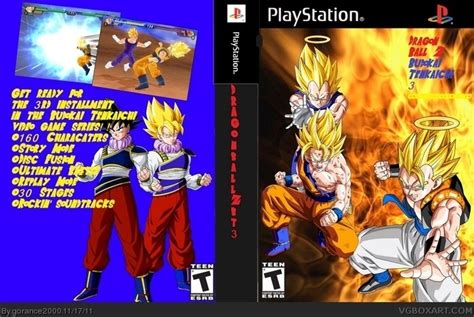 The bragon ball budokai tenkaichi 3 is 3d fighting game for playstation 2 ( ps2 ) but now you can play this game on android and pc devices with ps2 and wii emulator. Dragon Ball Z Budokai Tenkaichi 3 by Gorance2000 PlayStation 2 Box Art Cover by gorance2000