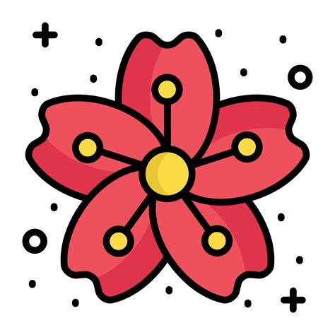 Sakura Flower Vector Design Cherry Blossom 16940455 Vector Art At Vecteezy