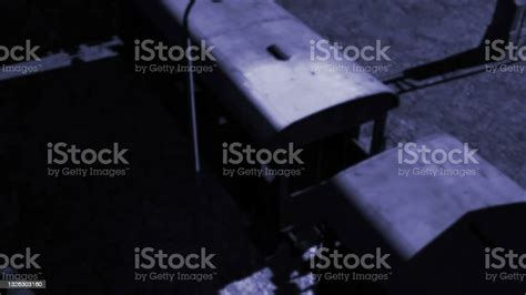 3d Illustration Old Abandoned Rail Cars With Flash Light Stock Photo