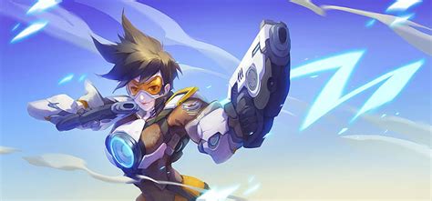 Online Crop Hd Wallpaper Overwatch Tracer Overwatch Anime Girls