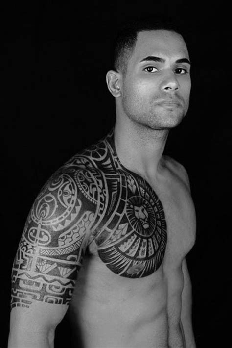 Maori Lion Chest Tattoo Picture For Men Best Tattoo