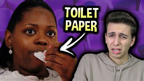 Woman Eats Toilet Paper Youtube