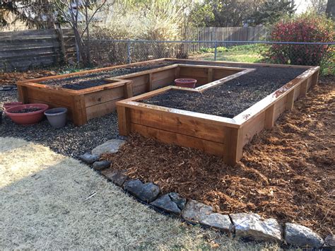 Our Raised Vegetable Planter I Made From Cedar Tone Lumber 2x10s For