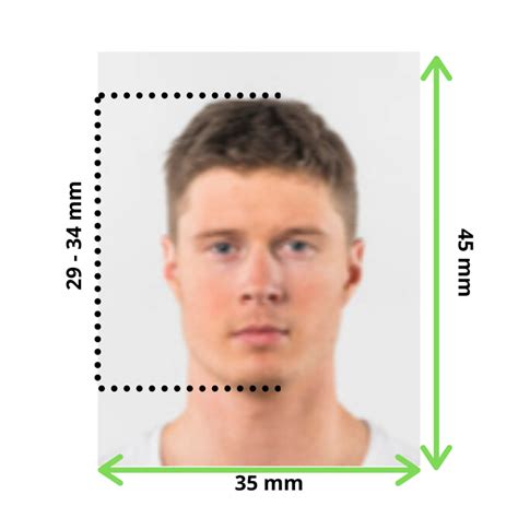 actual size of a passport photo and how to crop the p