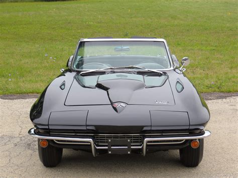1966 Chevrolet Corvette Black Roadster Big Block Early Production