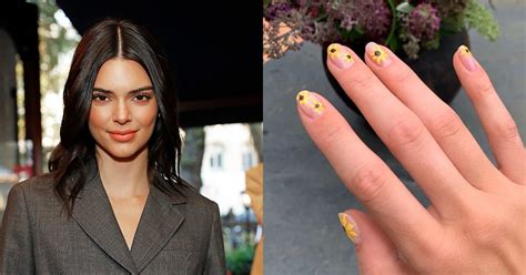 Kendall Jenner S Flower Manicure Popsugar Beauty Uk