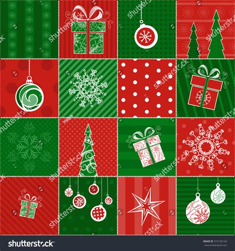 Christmas Wrapping Paper Seamless Pattern For Your Christmas Design