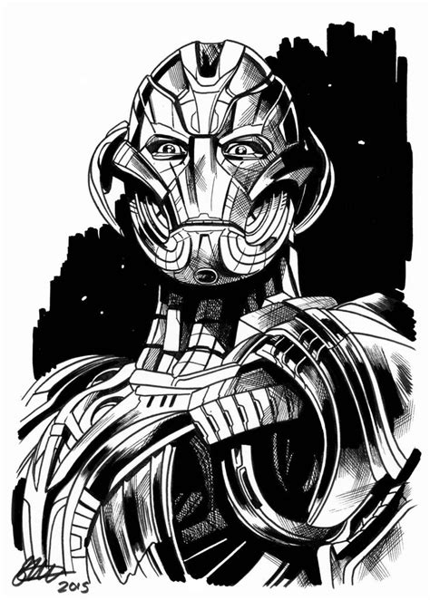 Ultron Drawing At Getdrawings Free Download