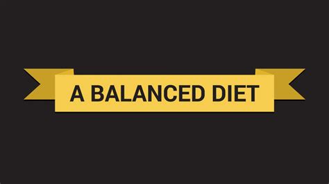 The Key To Proper Nutrition A Balanced Diet Infographic