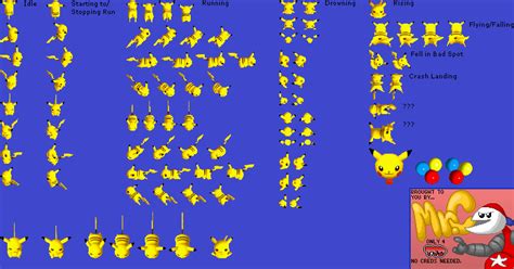 Ds Dsi Pokémon Dash Pikachu The Spriters Resource