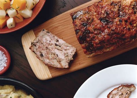 Turkey Meatloaf With Mushrooms And Herbs Recipe Bon Appétit Dinner